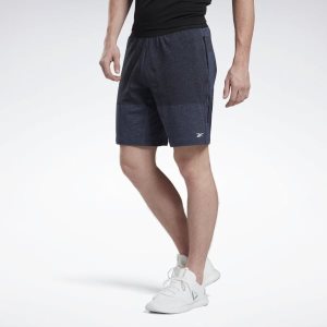 Spodenki Męskie Reebok United by Fitness MyoKnit Granatowe/Czarne PL 08WSZVX